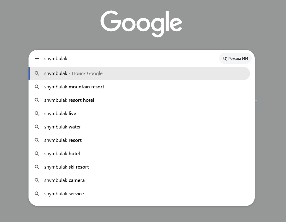 Google autocomplete
